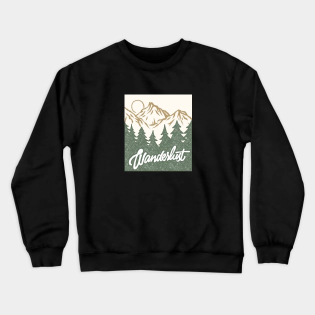 Wanderlust Crewneck Sweatshirt by Glitzy